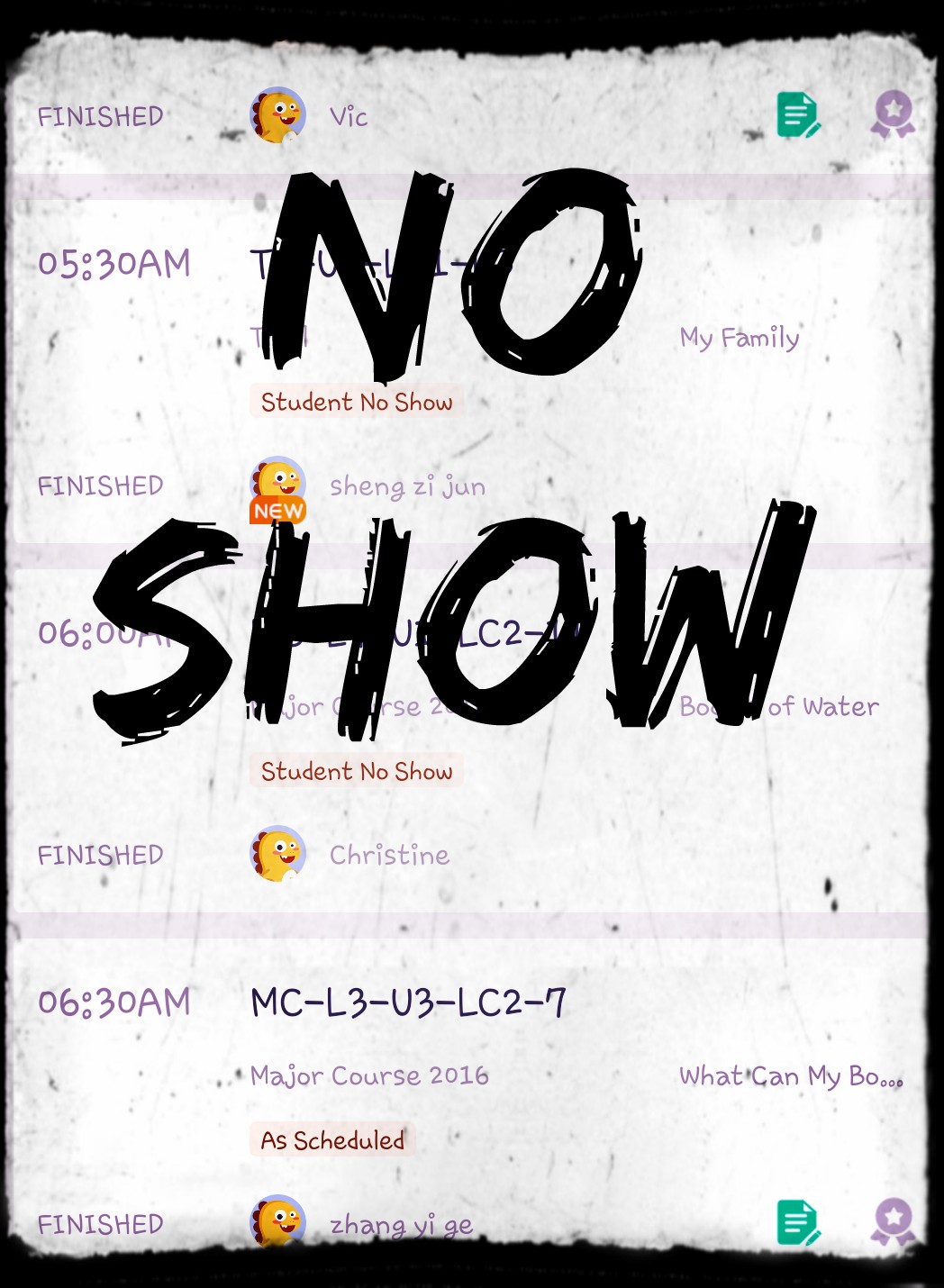 No Show